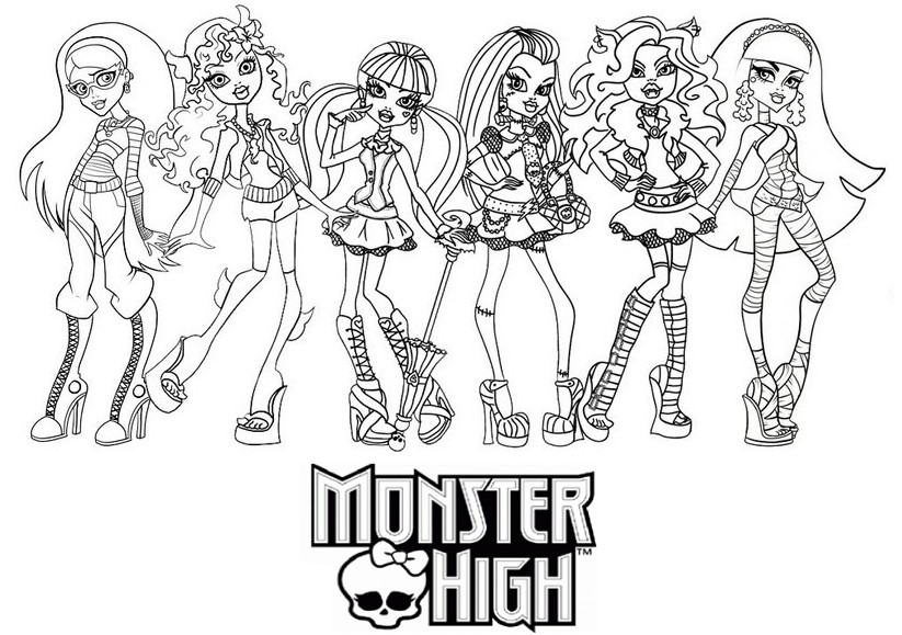 coloriage les monster high